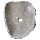 seagrass fossil limestone rustic natural stone vessel sink Size (W)18" (L)22" (H)5" -SKU-NTRSTC16-L top view seagrass fossil limestone rustic natural stone vessel sink Size (W)18" (L)22" (H)5" -SKU-NTRSTC16-L top view