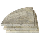 Silver shower corner shelf 9 inch SKU-HSSSSTW901 multi top view Silver shower corner shelf 9 inch SKU-HSSSSTW901 multi top view