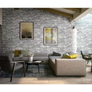 silver travertine split face stone siding mesh size 7.25"x19.75"-SKU-10107183 installed view silver travertine split face stone siding mesh size 7.25"x19.75"-SKU-10107183 installed view