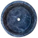 sirius black marble natural stone round shape Vessel Sink Polished size D16.5 H6 SKU TMS19 top view sirius black marble natural stone round shape Vessel Sink Polished size D16.5 H6 SKU TMS19 top view