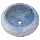 sirius silver marble natural stone vessel sink polished size (D)15.5" (H)6" SKU-TMS21 product shot angle view sirius silver marble natural stone vessel sink polished size (D)15.5" (H)6" SKU-TMS21 product shot angle view