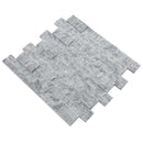 split face carrara gray marble stacked stone ledger panel 6x24 SKU-20012462 product shot multiple products angle view split face carrara gray marble stacked stone ledger panel 6x24 SKU-20012462 product shot multiple products angle view