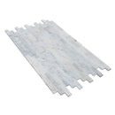 split face turkish carrara marble stacked stone ledger panel 6x24 SKU-20012461 product shot top view split face turkish carrara marble stacked stone ledger panel 6x24 SKU-20012461 product shot top view