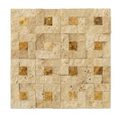 splitface travertine mosaics 1x2 SKU-20012409 mesh top view splitface travertine mosaics 1x2 SKU-20012409 mesh top view