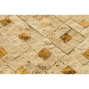 splitface travertine mosaics 1x2 SKU-20012409 close view splitface travertine mosaics 1x2 SKU-20012409 close view