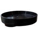 Toros Black Natural Stone Marble Artistic Vessel Sink Polished (D)17.5" (H)6" Toros Black Natural Stone Marble Artistic Vessel Sink Polished (D)17.5" (H)6"