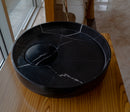 Toros Black Natural Stone Marble Artistic Vessel Sink Polished (D)17.5" (H)6" Toros Black Natural Stone Marble Artistic Vessel Sink Polished (D)17.5" (H)6"