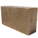 travertine pavers beige tumbled 4x8 SKU-20030001 close thickness view travertine pavers beige tumbled 4x8 SKU-20030001 close thickness view