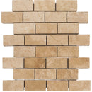 travertine pavers beige tumbled 4x8 SKU-20030005 multi top view travertine pavers beige tumbled 4x8 SKU-20030005 multi top view