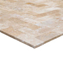travertine pavers beige tumbled 6x12 SKU-20030006 corner view travertine pavers beige tumbled 6x12 SKU-20030006 corner view