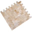 travertine pavers beige tumbled 6x12 SKU-20030006  multi top view travertine pavers beige tumbled 6x12 SKU-20030006  multi top view