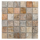 tumbled travertine mosaic 2x2 scabos SKU-20012338 mesh view tumbled travertine mosaic 2x2 scabos SKU-20012338 mesh view