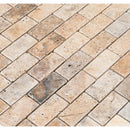 tumbled travertine mosaic 2x2 scabos SKU-20012338 close view tumbled travertine mosaic 2x2 scabos SKU-20012338 close view