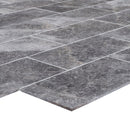 turkish bardiglio marble tile honed 12x24 SKU-15239433 product shot close up thickness  view turkish bardiglio marble tile honed 12x24 SKU-15239433 product shot close up thickness  view