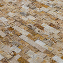 valencia travertine split face stone siding mosaic tile mesh size 12x12 SKU-20012456 close view valencia travertine split face stone siding mosaic tile mesh size 12x12 SKU-20012456 close view