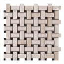 Vanilla Beige Marble Basketweave Design on 12" x 12" Mesh Mosaic Tile SKU-HSVBBWVDMOSH on white background Vanilla Beige Marble Basketweave Design on 12" x 12" Mesh Mosaic Tile SKU-HSVBBWVDMOSH on white background