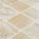 vein cut classic travertine tile size 16"x16" surface polished filled edge straight SKU-20012419  Close-up shot of product. vein cut classic travertine tile size 16"x16" surface polished filled edge straight SKU-20012419  Close-up shot of product.