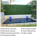 Jasmine Artificial Vertical Garden Green Wall Panel 40×40in 11 SQ FT – UV Resistant – Commercial Grade
