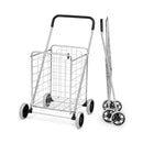 Portable Folding Shopping Cart Utility for Grocery Laundry-Silver by LJGDeals