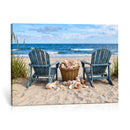 Large Beach Canvas Wall Art Coastal Adirondack Chairs Ocean by MyGreatCanvas | Canvas Wall Art Prints | Photo Prints & Wall Decor
