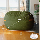 Fuf® 7Ft Foam Bean Bag