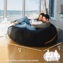 Fuf® 6.5Ft Foam Bean Bag