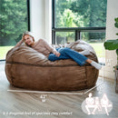 Fuf® 6.5Ft Foam Bean Bag
