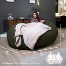 Fuf® 6.5Ft Foam Bean Bag