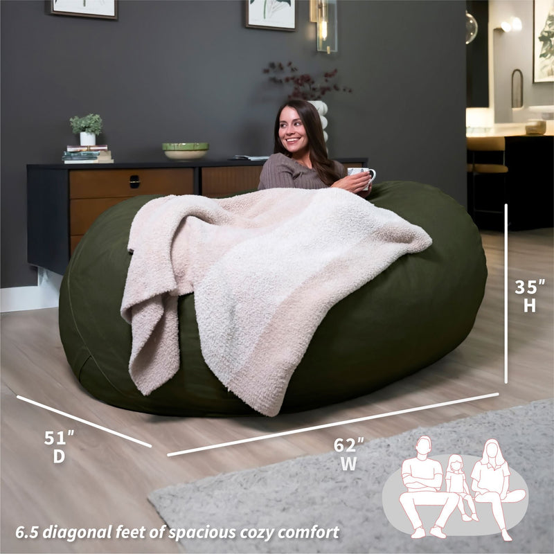 Fuf® 6.5Ft Foam Bean Bag