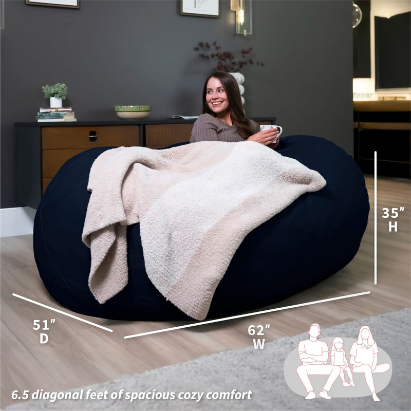 Fuf® 6.5Ft Foam Bean Bag