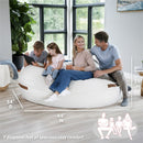 Fuf® 7Ft Oversized Foam Bean Bag