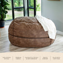 Fuf® 7Ft Oversized Foam Bean Bag