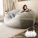 Fuf® 7Ft Oversized Foam Bean Bag