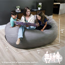 Fuf® 7Ft Oversized Foam Bean Bag