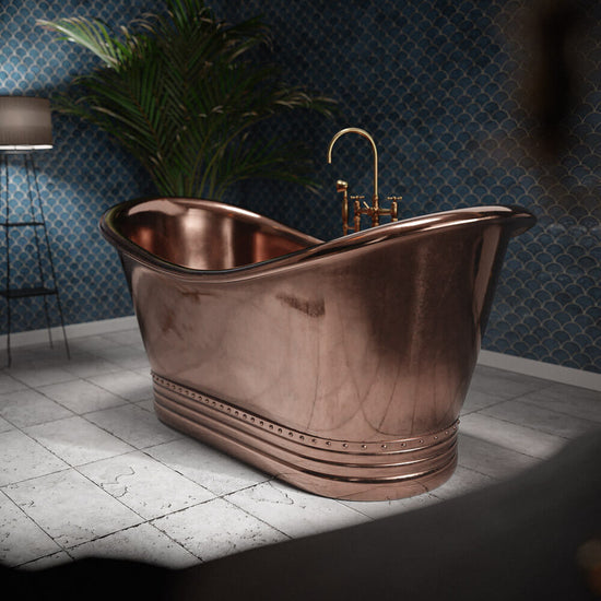 Luxury Shiny Pure Copper Bathtub