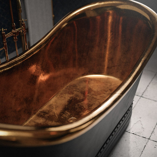 Black and Brass Bathtub