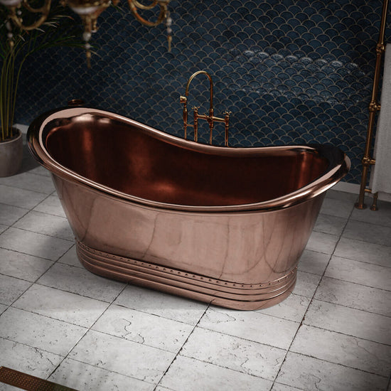 Luxury Shiny Pure Copper Bathtub