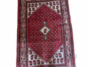 4 X 6.5 Antique Handmade Wool Rug Paisley Boteh Design Tribal Rug Red Ivory