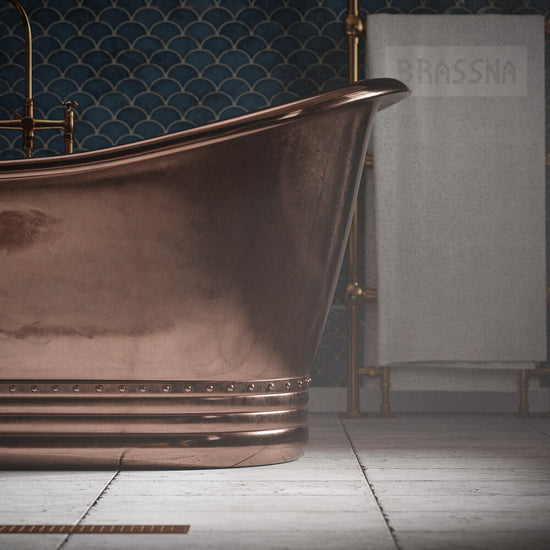 Luxury Shiny Pure Copper Bathtub