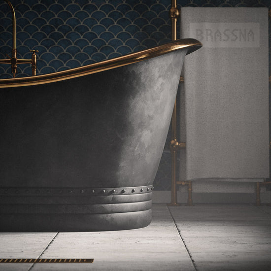 Black and Brass Bathtub