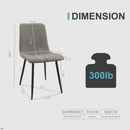 Modern Upholstered Dining Chairs With Cushion Seat And Sturdy Legs (Set of 4) by HouseOfZazla