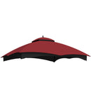 Replacement Canopy Top for Allen Roth Heavy Duty Gazebo 10x12 - Burgundy by HouseOfZazla