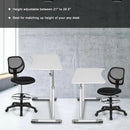 Adjustable Height Mid Back Mesh Drafting Office Chair by LJGDeals