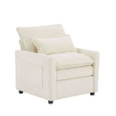 Modern Single Seat Accent Chair With Side Storage Pockets by HouseOfZazla