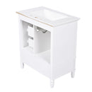 30" Bathroom Vanity With Sink, 3 Drawers, Adjustable Feet by HouseOfZazla