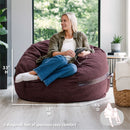 Fuf® 5Ft Foam Bean Bag