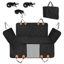 Dog Car Seat Cover For Back Seat Waterproof Oxford Cloth Seat Cover Hammock Non-Slip Scratchproof Back Seat Extender with Side Flap Mesh Window Storag
