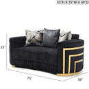 Soledad - Loveseat - Black by HouseOfZazla