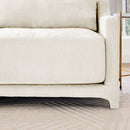 Elegant Sofa With Ergonomic Design And Lumbar Pillows by HouseOfZazla