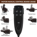 Power Lift Recliner Chair Heat Massage Dual Motor Infinite Position Up to 350 LBS, Faux Leather, Heavy Duty Motion Mechanism with USB Ports, Brown